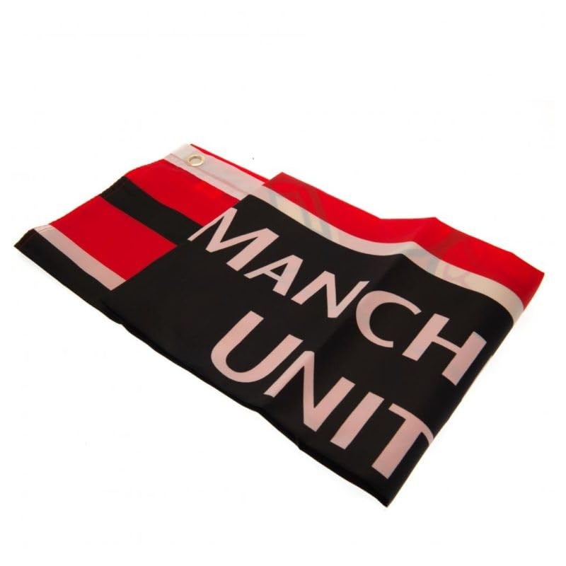 GiftLocalUK Manchester United FC Flag Red Crest