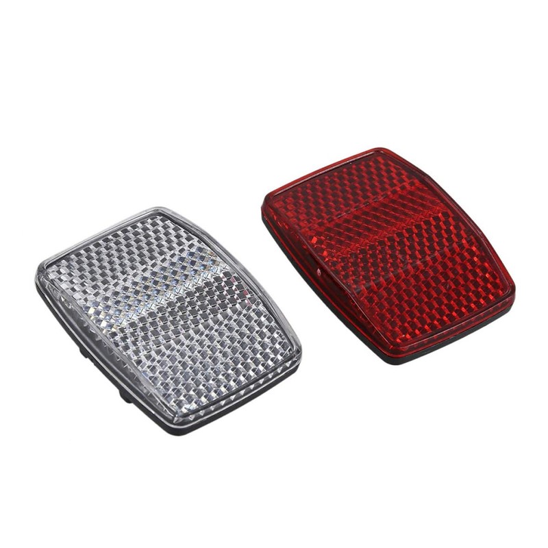 Bike Reflectors Bicycle Cycling Light Reflector Rear Front for Handlebar
