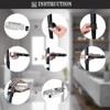 ABS Soap Dish Holder, Adjustable Soap Dish Shower Rail Slider