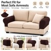 Wnote 2Pcs Stretch Sofa Armchair Covers for Recliner Couch Brown