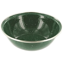 Highlander Deluxe Enamel Bowl Camping - Green