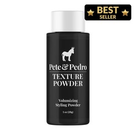Pete & Pedro TEXTURE POWDER - Hairstyling Texturizing and Volumizing Styling Powder For Men & Women | Adds Mega Volume & Texture, Matte Finish, Root Lifting & Restyleable Hold Lightweight Haircare Fragrance Shampoo:_Texture Powder .50 oz $10