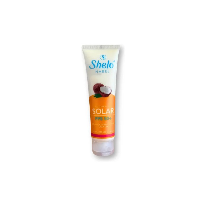 Protector Solar Sheló Fps 50+ Bloqueador Rayos Uv Natural