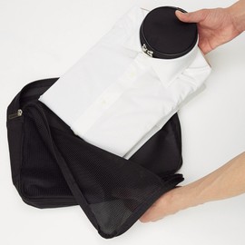 [TABITUS+] [TABITUS/タビタス] ワイシャツケース&ネックポーチ (1枚用) ブラウン