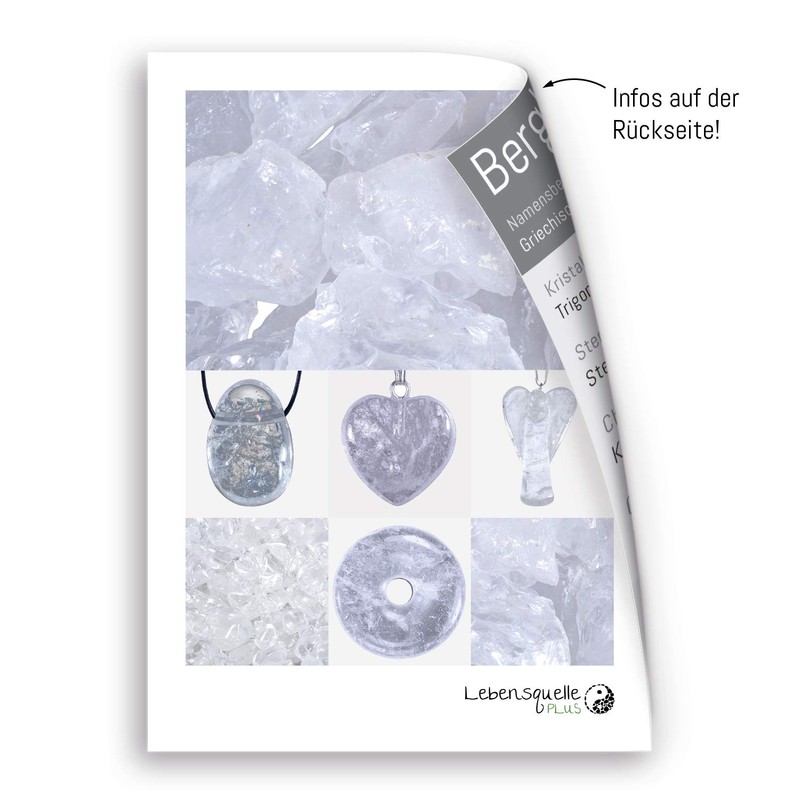 Lebensquelle Plus Quartz Crystal Double Ended Pendant Double Tip with