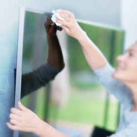 Happy Clean Reinigungstücher Large - 100 Tücher - für TV-Bildschirm, Whiteboard und Große Geräte - Hochwertige Reinigungstücher