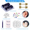 KAIQIKAIXI 19Pcs Ear Piercing Kit Disposable Sterile Ear Piercing Kit