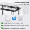 FEPTUASE Shower Caddy Adhesive Replacement, Transparent Strong Adhesive Hooks, No
