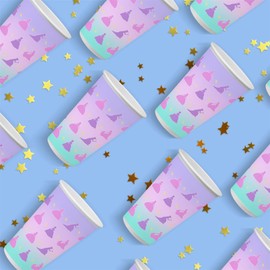 Bang Tidy Clothing Princess Paper Cups 12 Oz Pack of 24 - Birthday Decorations Party Supplies - Kids Tableware for Girls - Disposable Recyclable - 12 Oz (300 ml) - PRINCESS-005