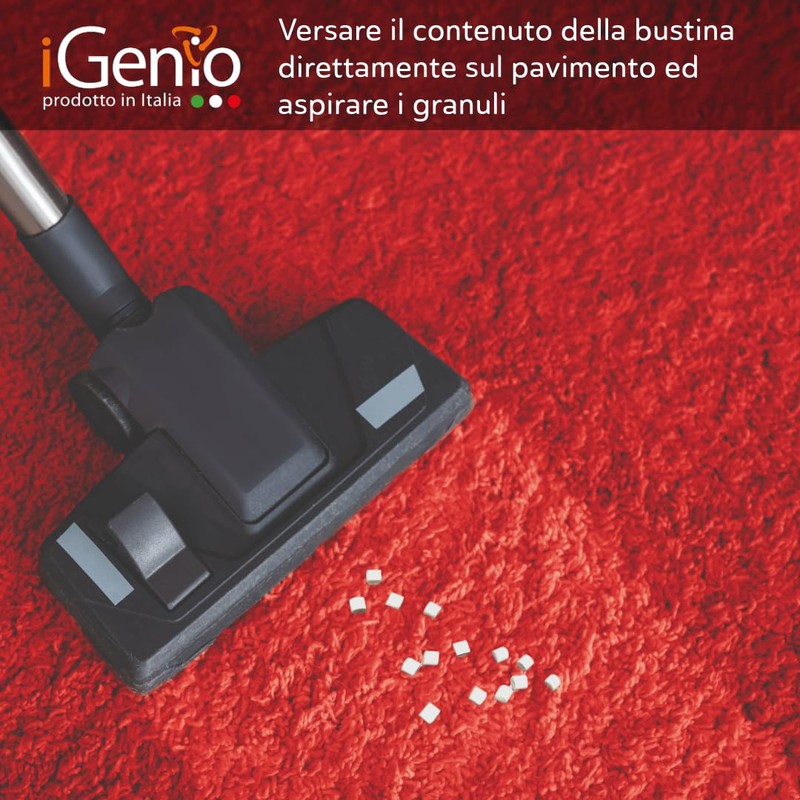 Profumatore per aspirapolvere in granuli amerai rosso, 4pz, art.960 -