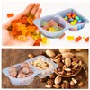 20pcs Double Compartment Condiment Container with Lids,Reusable Snack Containers,2 Compartment