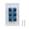 6 Port Ethernet Wall Plate - VICTEK - Ethernet Cat6