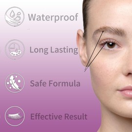 DAHPURE 2-In-1 (Black and Brown) Lash and Brow Color Kit, Instant Eyelash Color with Safe Ingredients，Long Lasting for 6-8 Weeks, Easy to Use for Salon and Home Use