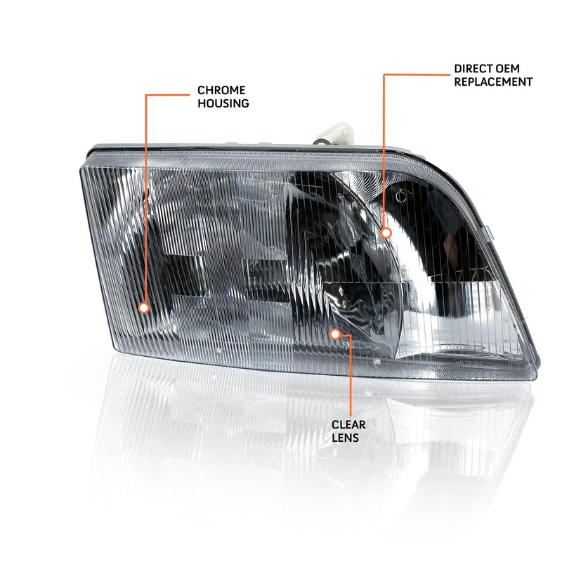 Torque Headlight Passenger Right Side Replacement for 1999-2017 Volvo VNM