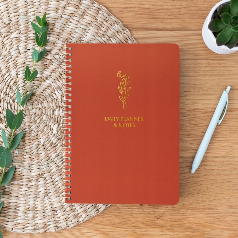 Simple Daily Planner Undated & To Do List Notebook for