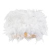 Modern Designer 100% Real White Feather Drum Lamp Shade with