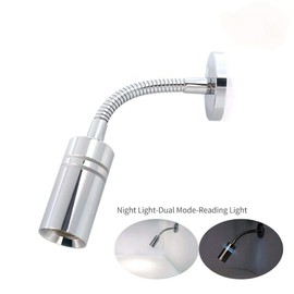 LED Reading Light, 12V 3W Interior Light with Touch Switch for Camper, Caravan, Trucks, Lorry, Boat