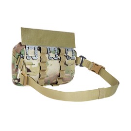 Tasmanian Tiger TT Plate Carrier Pouch VL MC Additional Bag for Plate Carrier with Velcro Fastening and Tegris Can Also Be Used as a Waist Bag; Multicam