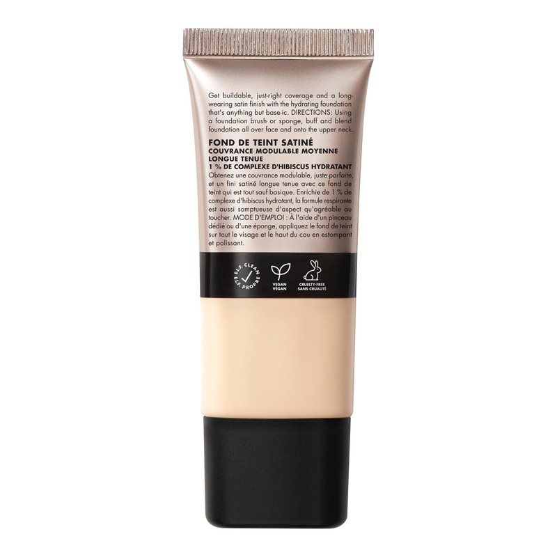 e.l.f. Soft Glam Foundation, Medium Coverage, Long-Lasting & Buildable Foundation