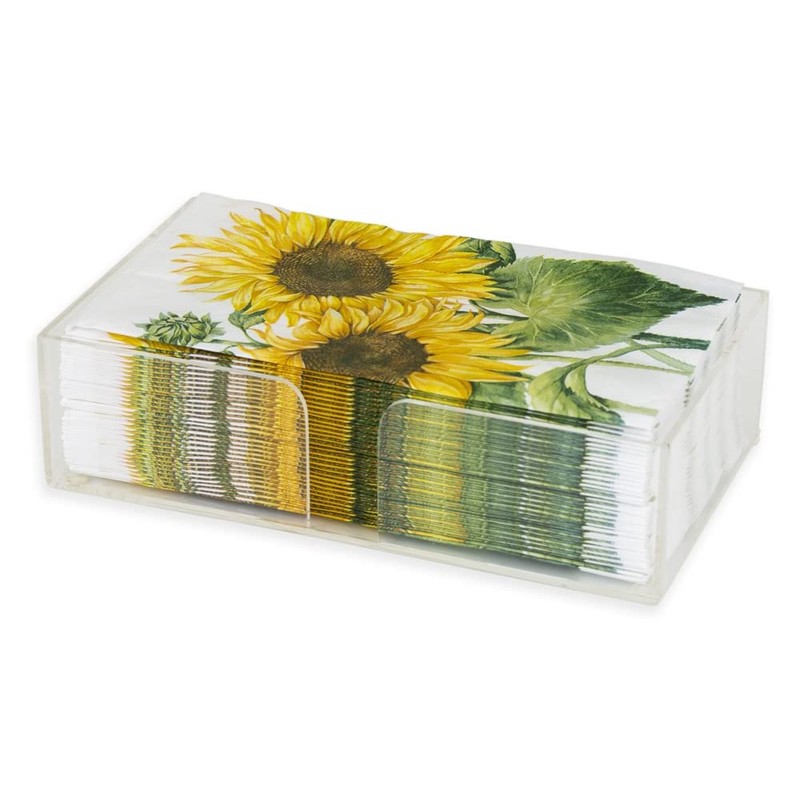 Boston International Napkin Holder Caddy, Guest Towel Size, Clear Acrylic