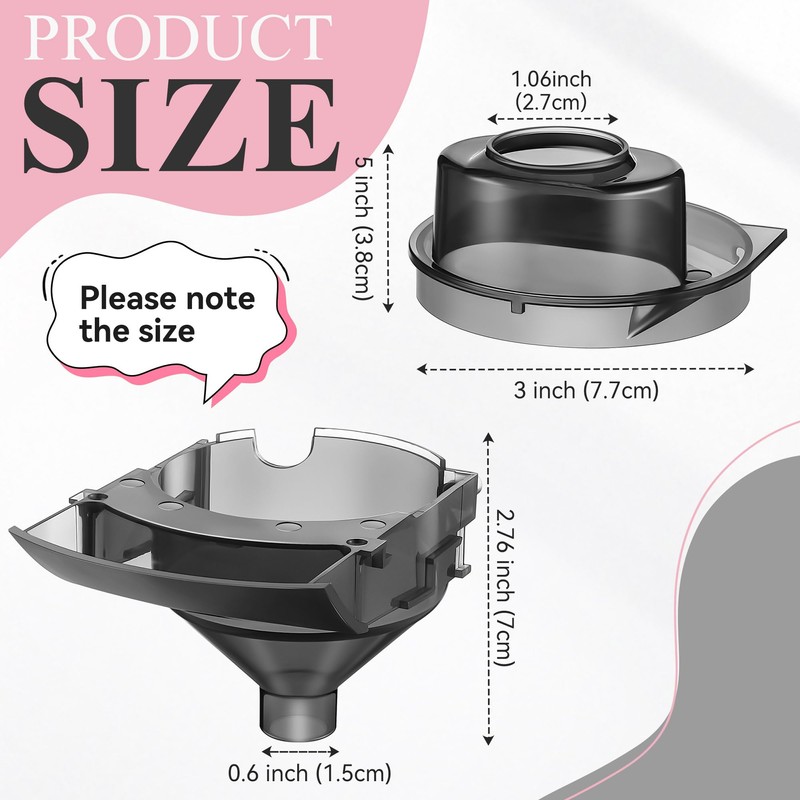 Gulfmew 1 Sets Replacement Funnel Compatible with Baby Brezza Replacement