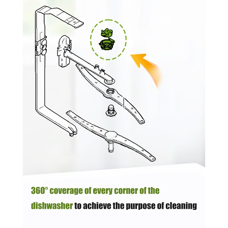 00611388 Dishwasher Shower Head Spinner Fit for Bosch/Thermador/Gaggenau, Dishwasher Water