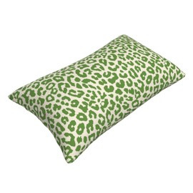 ZYNTIRAX Lime Green Leopard Print Throw Pillow Covers Cheetah Animal Pattern Lumbar Pillow Cover 12x20 Inch Set of 2 Animal Leopard Green Spots Pillowcase Rectangle Cushion Cases for Bed Sofa