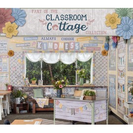 Teacher Created Resources Classroom Cottage Pennants Magnetic Border (TCR77588)