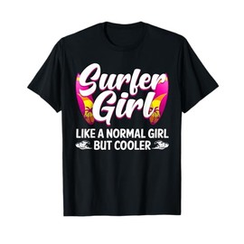 Funny Surfer Girl Design For Surfing Women Kids Surf Lovers T-Shirt
