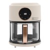 Airy Fryer, 3.81QT Glass Air Fryer with 360° Viewable Window,