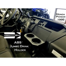 J & O Carts Parts Honda Pioneer 1000 JUMBO Dash Cup Holder 3/16 Thick ABS Plastic