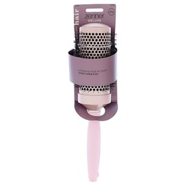 Zenner Deluxe Warmluftbürste Keramik Ø 5,1 cm – Große Rundbürste mit hitzebeständigem Keramikkörper & Nylonborsten – Ausklappbare Abteilspitze – Für mittellanges bis langes Haar