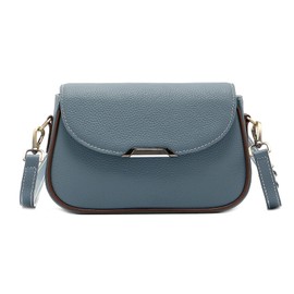 imeetu Shoulder Bag, Genuine Leather, Women's, 2-way, Small, Small, Lightweight, Freestanding, Small, Stylish, Large Capacity, Simple, Casual, Popular, Commuting to Work, blue