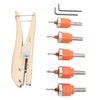 6PCS Set Countersink Drill Bit Set Multifunctional Adjustable Tapered Drill