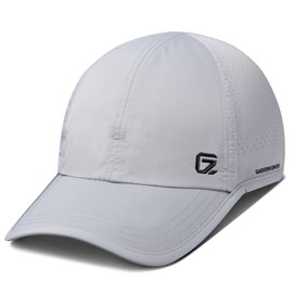 GADIEMKENSD Sport Caps Running Hat Golf Hats Mens Baseball Cap Quick Dry Lightweight Breathable Trucker Hat Outdoor Hiking Run A Go Dad Unstructured Soft Breezy Coll Mesh Hat for Men Women Light Gray