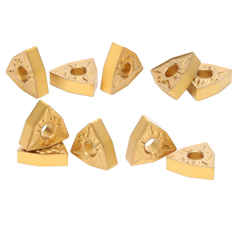 10Pcs CNC Lathe Turning Insert Indexable Solid Carbide Blade Cutting