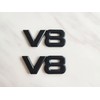 2 Metal V8 Badges, 3D car Truck Badges, Stickers, car