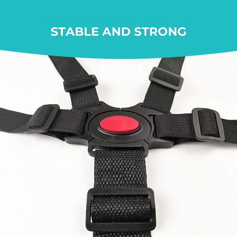 5 Point Harness Seat Belt，Adjustable Baby Seat Belt Full Protection