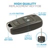 Keyless2Go Replacement Keyless Remote 3 Button Flip Car Key Fob