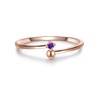 Glanzstücke München Female 925/- Sterling Silver Amethyst Solitaire ring