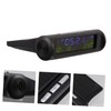 Vaguelly Automobile Digital Clock Car Temperature Monitor Solar Car Clock