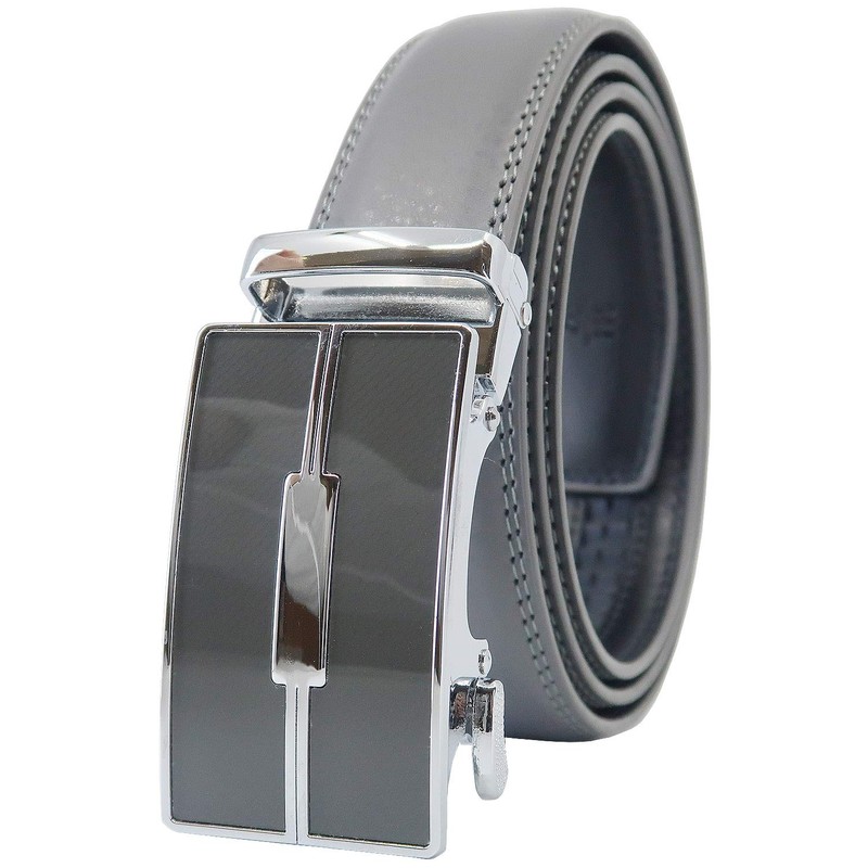YEHMAN Men's Ratchet Automatic Leather Belt without Holes with Automatic