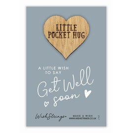 “Get Well Soon” Pocket Hug Keepsake Token | Thoughtful Gift for Recovery | Sympathy Gift | Thinking of You | Small Support Gift for Hospital Stay | Uplifting Keepsake for Loved Ones