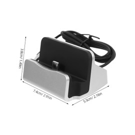 Operitacx USB -c Desktop Ladegerät Mit Schnellladefunktion Dockingstation Für Edge Note Silber Kompatibel Mit Android Tragbarer Handyhalter Für Büro Und Zuhause