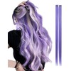 2 x Clip-In Hair Extension Highlights Streaks, Colourful Hair Highlights