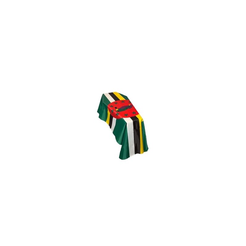 Dominica Coffin Drape Flag