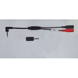 ALZO Smartphone 3.5mm TRRS Adapter Break-Out Y Splitter Cord with Stereo-Mono Mi