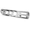 PIT66 Dash Bezel Dashboard Silver Compatible with 1965 Chevy Chevelle