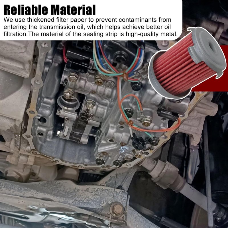 Bedaily Auto Transmission Filter with O-ring 25450-P4V-013 Fit for Honda