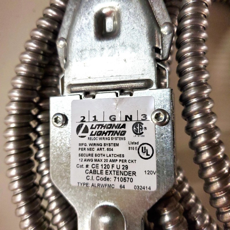 Lithonia Lighting / Reloc RELOC CE-120-F-U-29-M4 Electrical Wire Cable Extender